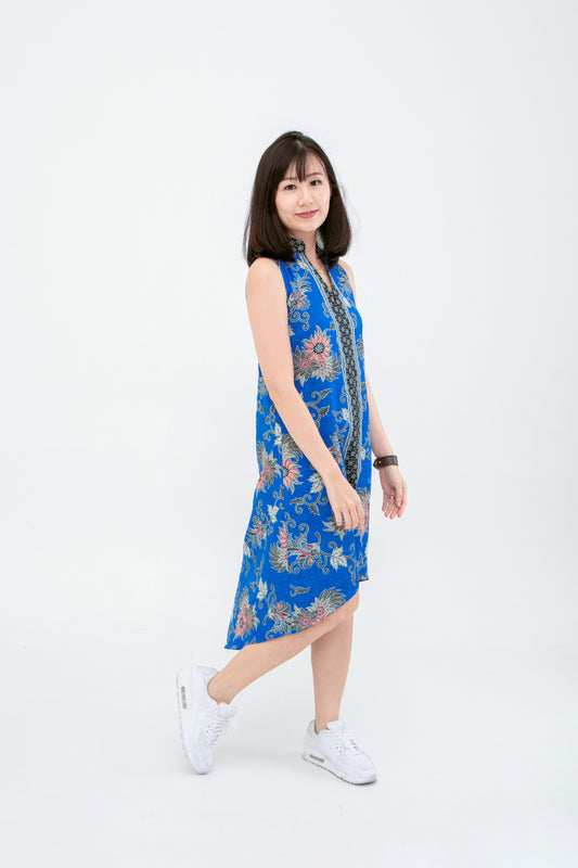 Rey Hi Lo Hem Batik Cheongsam