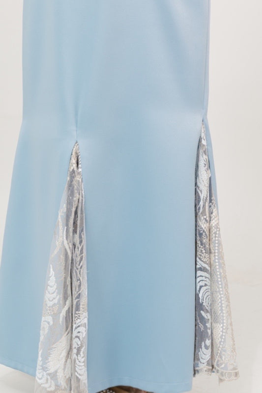 Bridal Satin Cheongsam with Lace