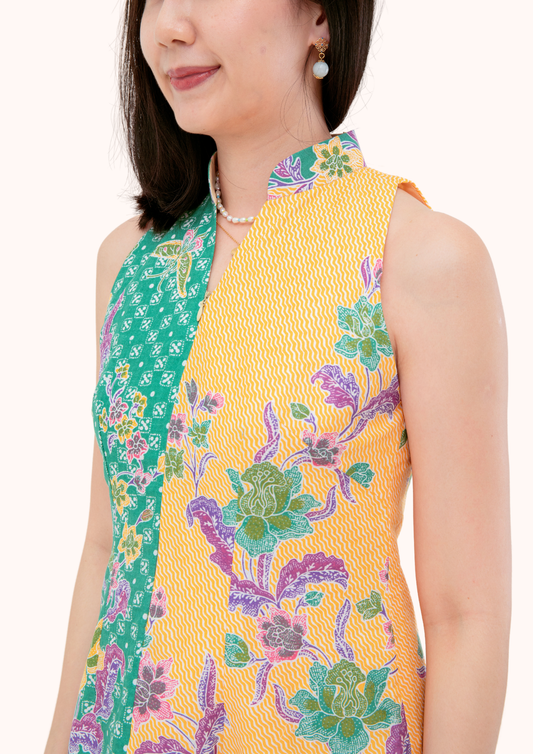 Alin Batik Classic Collared Dress