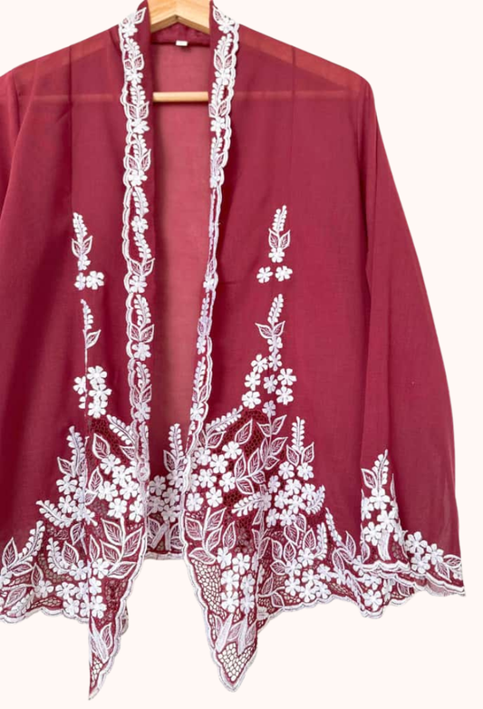 (L) Maroon Kebaya