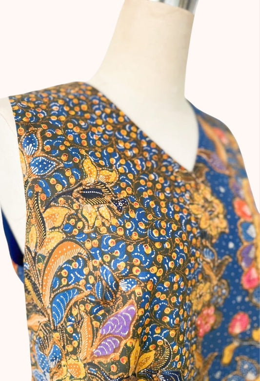 Two Toned Batik Dress