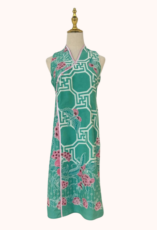 Turquoise Batik Dress