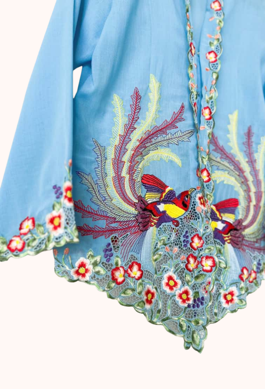 (M) Baby Blue Kebaya