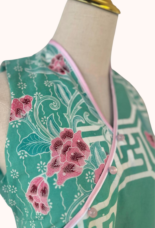 Turquoise Batik Dress