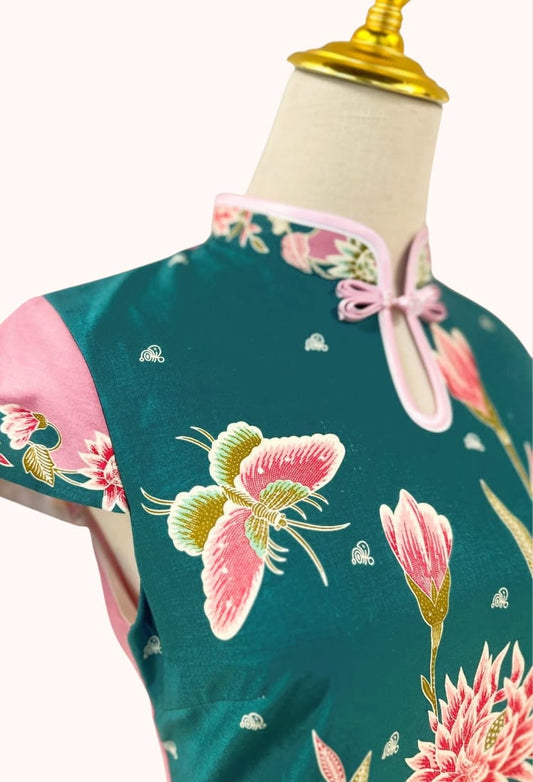 Duo toned cheongsam (S)