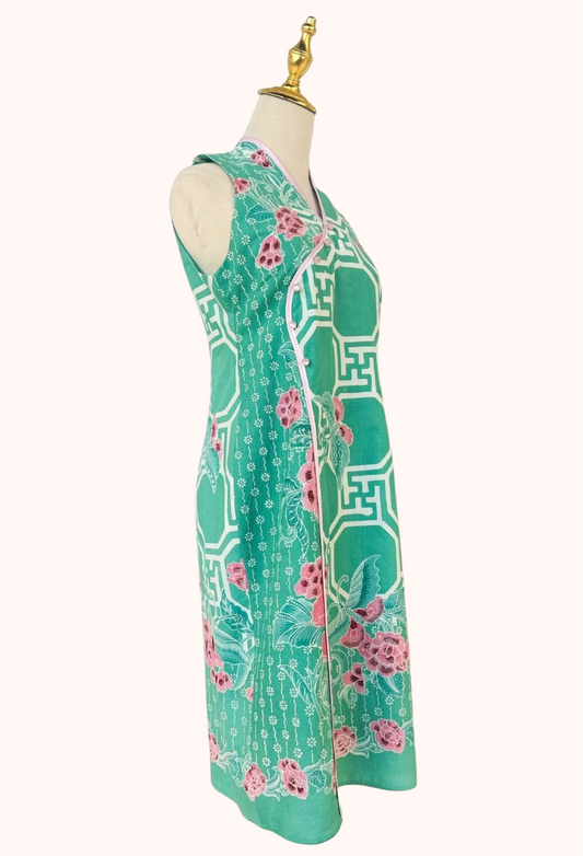 Turquoise Batik Dress
