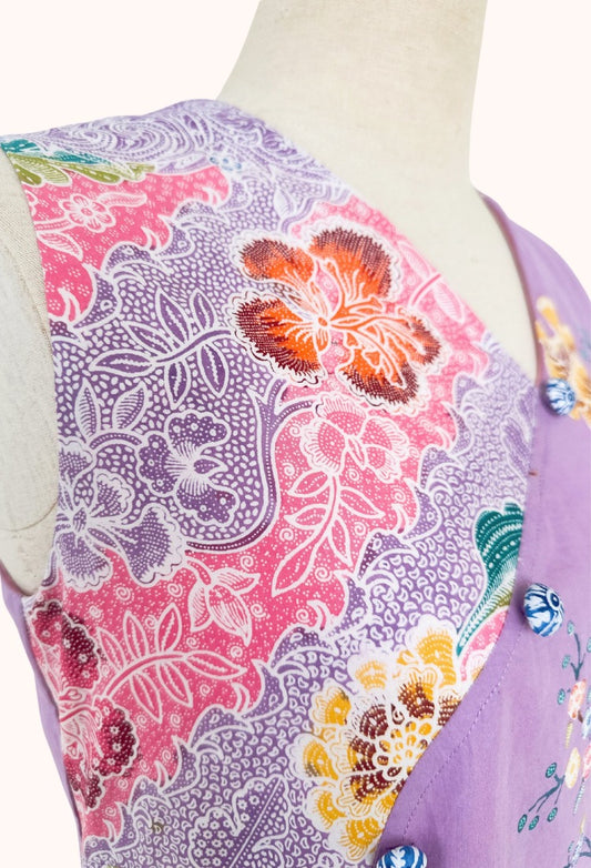 Batik Sleeveless Dress