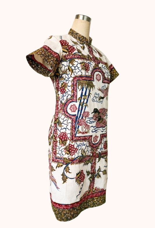 Hand Painted Batik Cheongsam