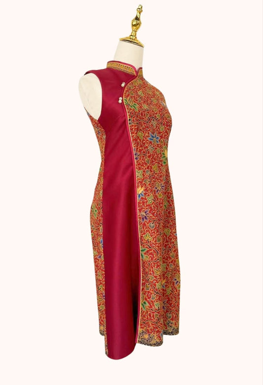 Batik and Silk Cheongsam