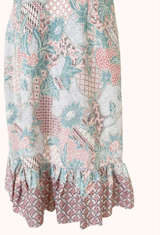 Batik Flutter Hem Dress