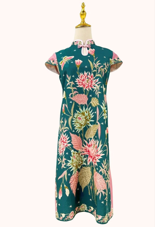 Duo toned cheongsam (S)