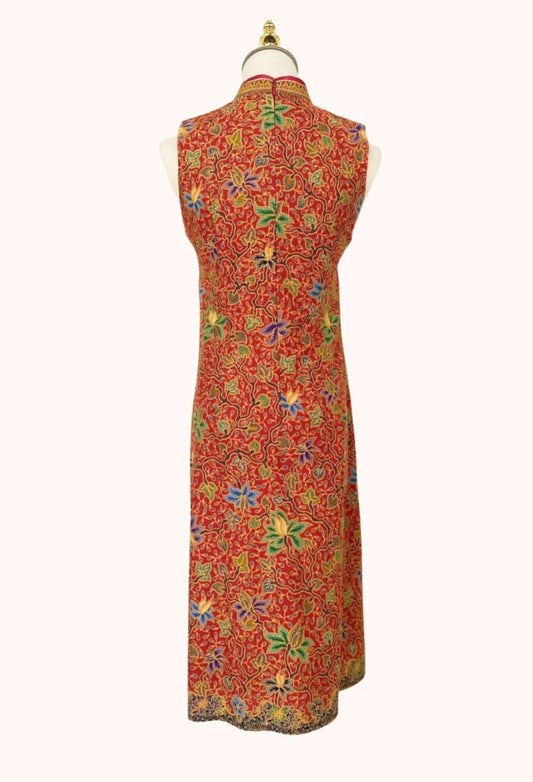 Batik and Silk Cheongsam