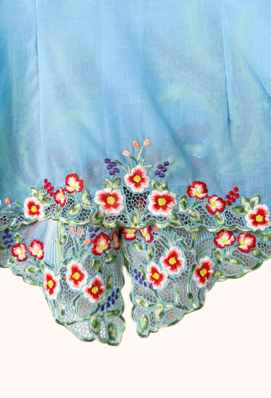 (M) Baby Blue Kebaya