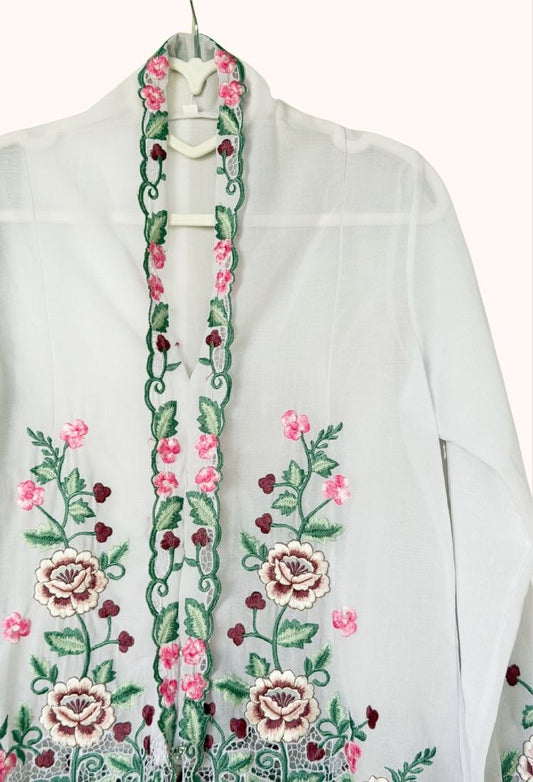 (S) White Kebaya