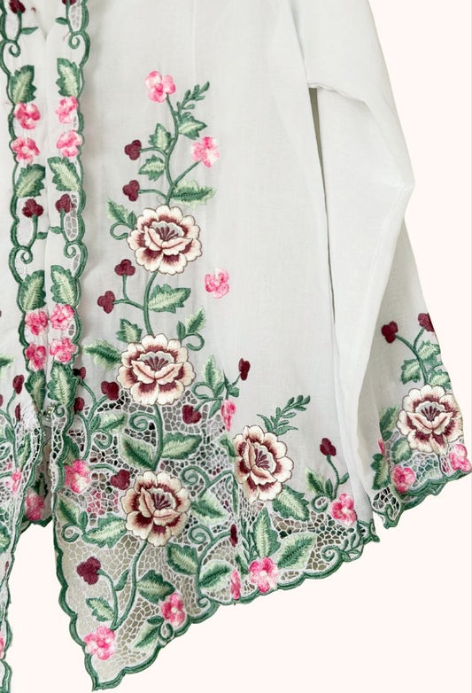 (S) White Kebaya
