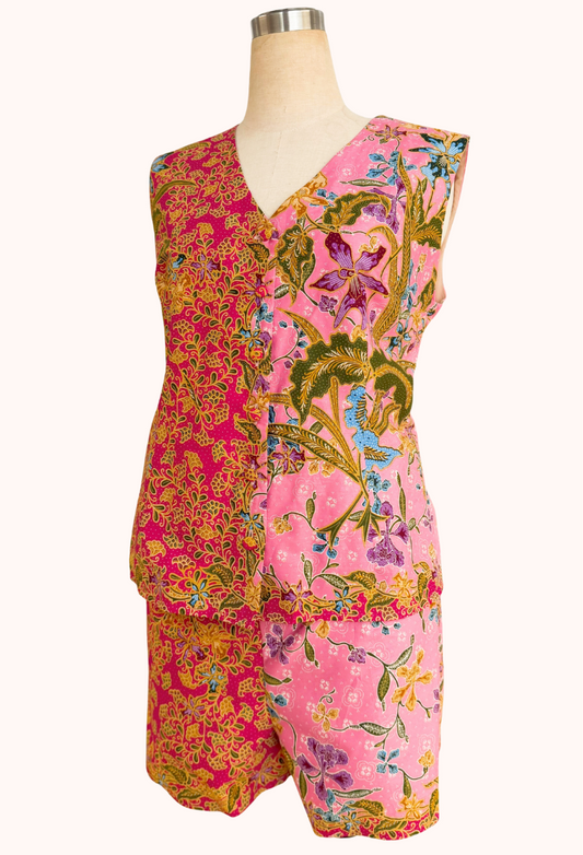 Batik Top and Skort Set