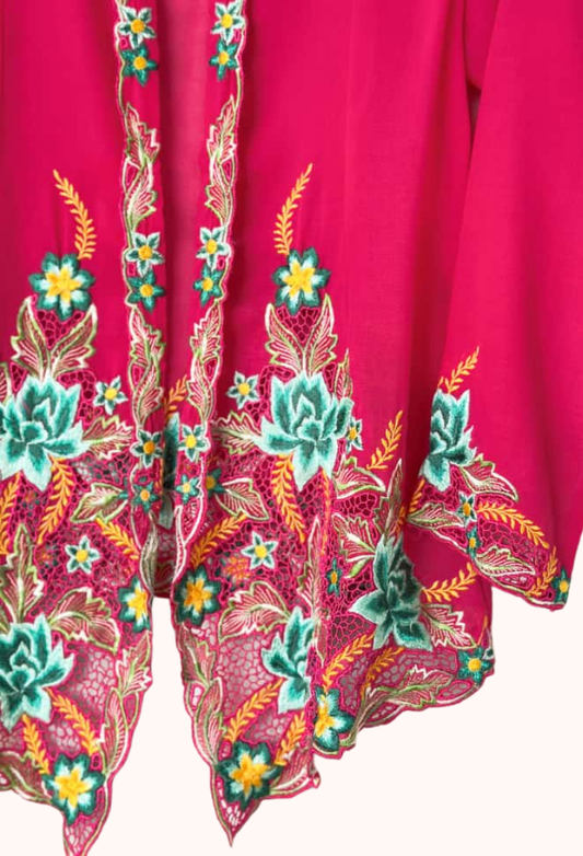 (XS) Dark Fuschia Kebaya