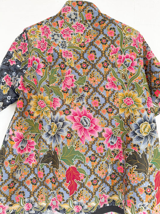 Batik Mid Collared Top