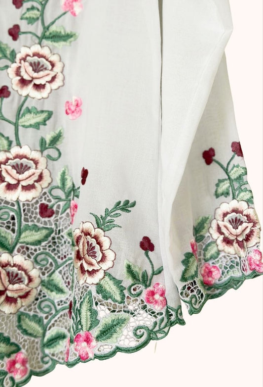 (S) White Kebaya