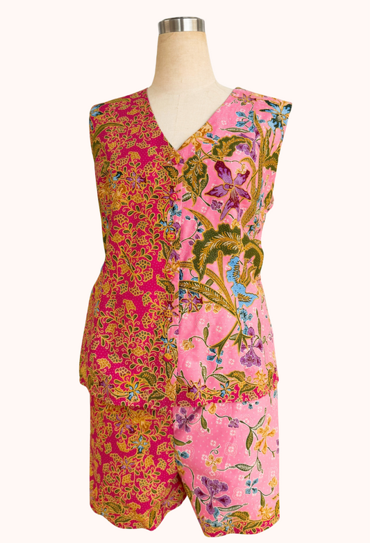 Batik Top and Skort Set