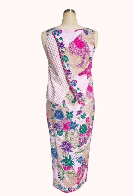 Cotton Top And Batik Skirt Set