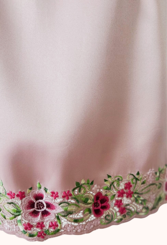 Embroidered Silk Cheongsam