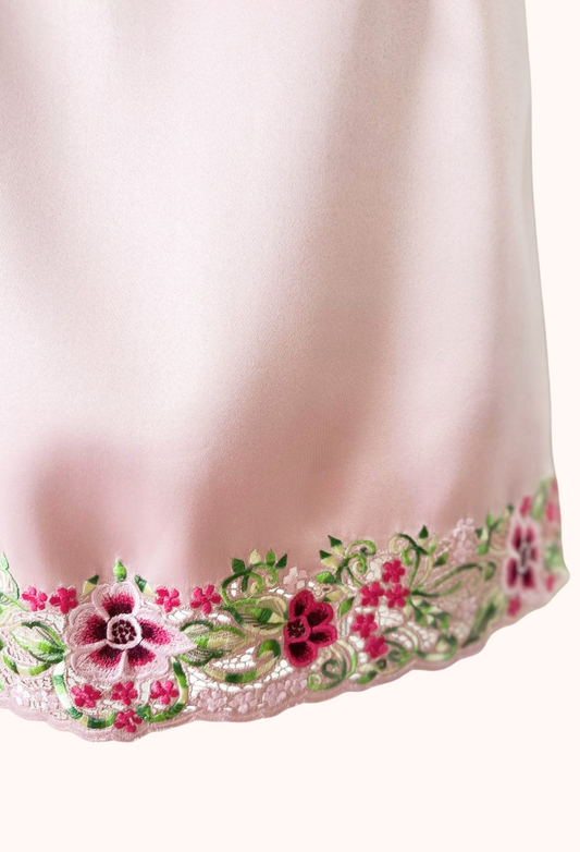 Embroidered Silk Cheongsam