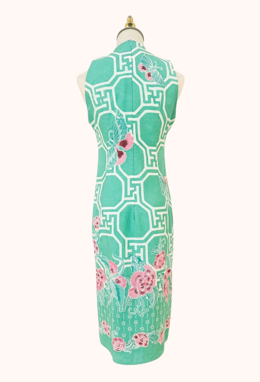 Turquoise Batik Dress