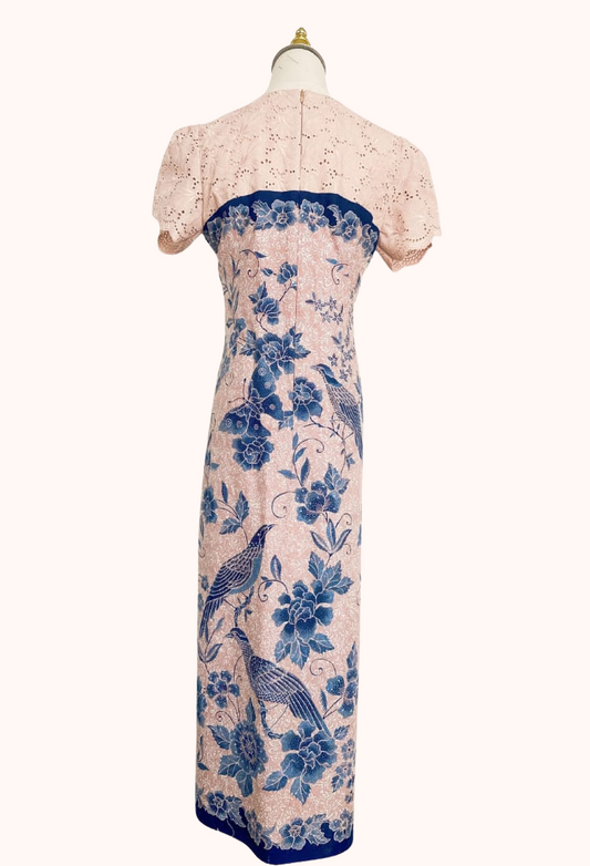 Broderie and Batik Dress