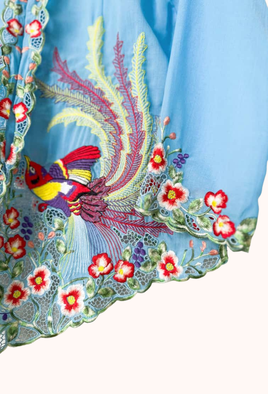 (M) Baby Blue Kebaya