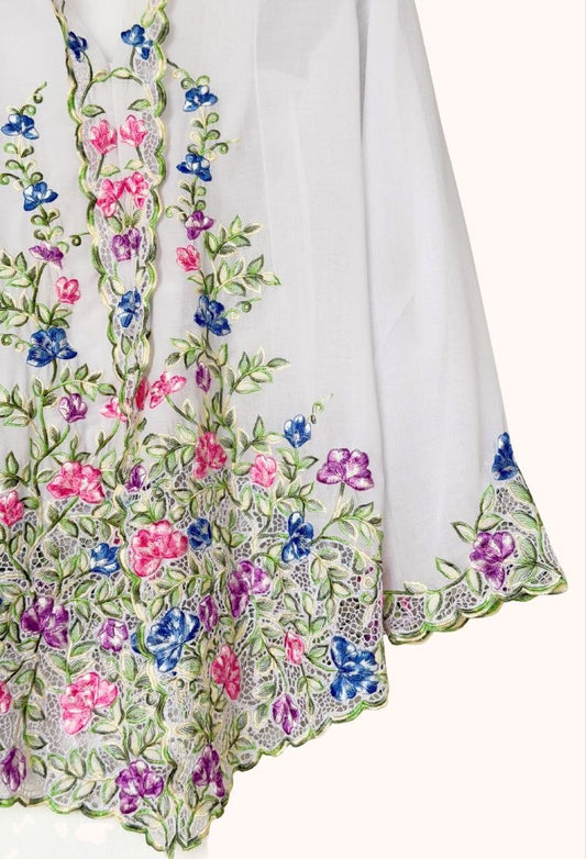 (S) White Kebaya